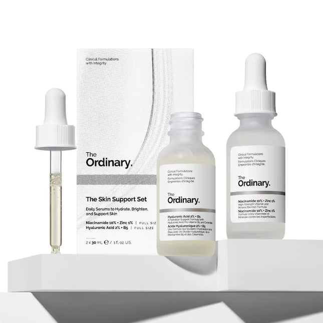 The Ordinary  The Skin Support Set with Niacinamide + Hyaluronic Acid 30ml+30ml