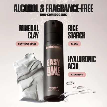 MINI Easy Bake Blurring Setting Spray with 16-Hour Wear 30ml Huda