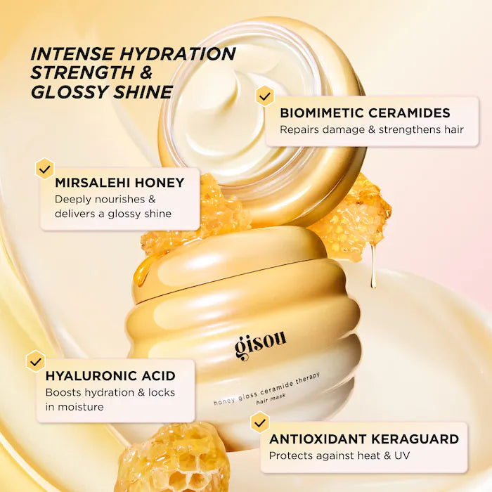 Gisou  Honey Gloss Ceramide Therapy Hydrating Hair Mask 75ml