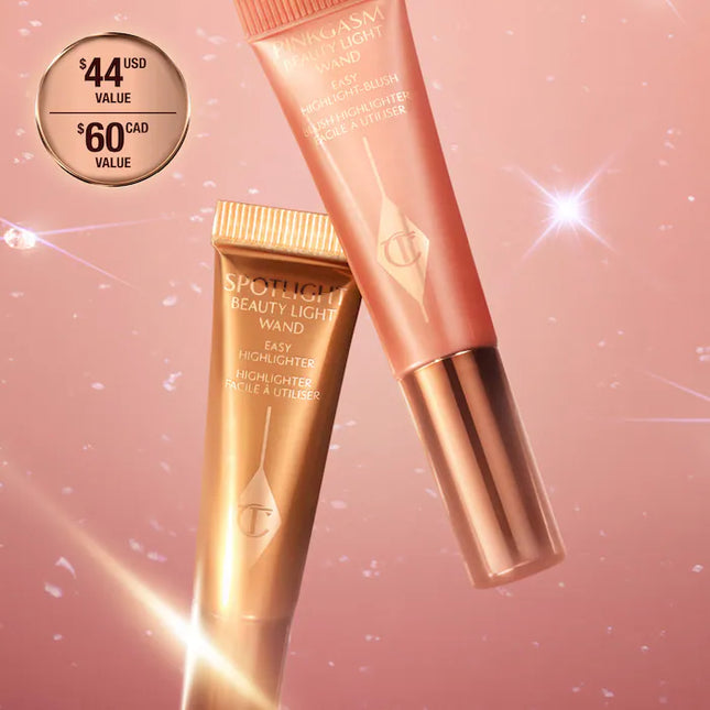 Charlotte Tilbury  Mini Hollywood Superstar Beauty Highlighter Wand Duo Gift Set