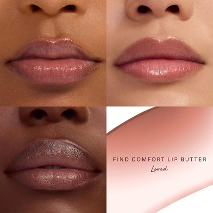 Rare Beauty Find Comfort Lip Butter Balm + Overnight Mask with Hyaluronic Acid Butter