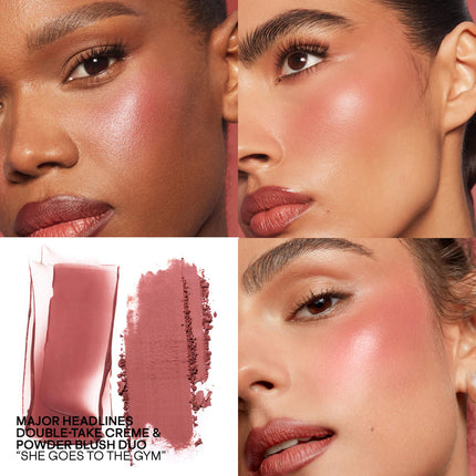 Patrick Ta Mini Major Headlines Double-Take Crème & Powder Blush Duo