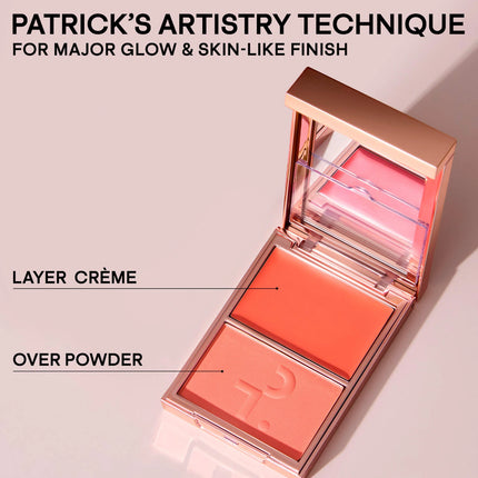 Patrick Ta Mini Major Headlines Double-Take Crème & Powder Blush Duo