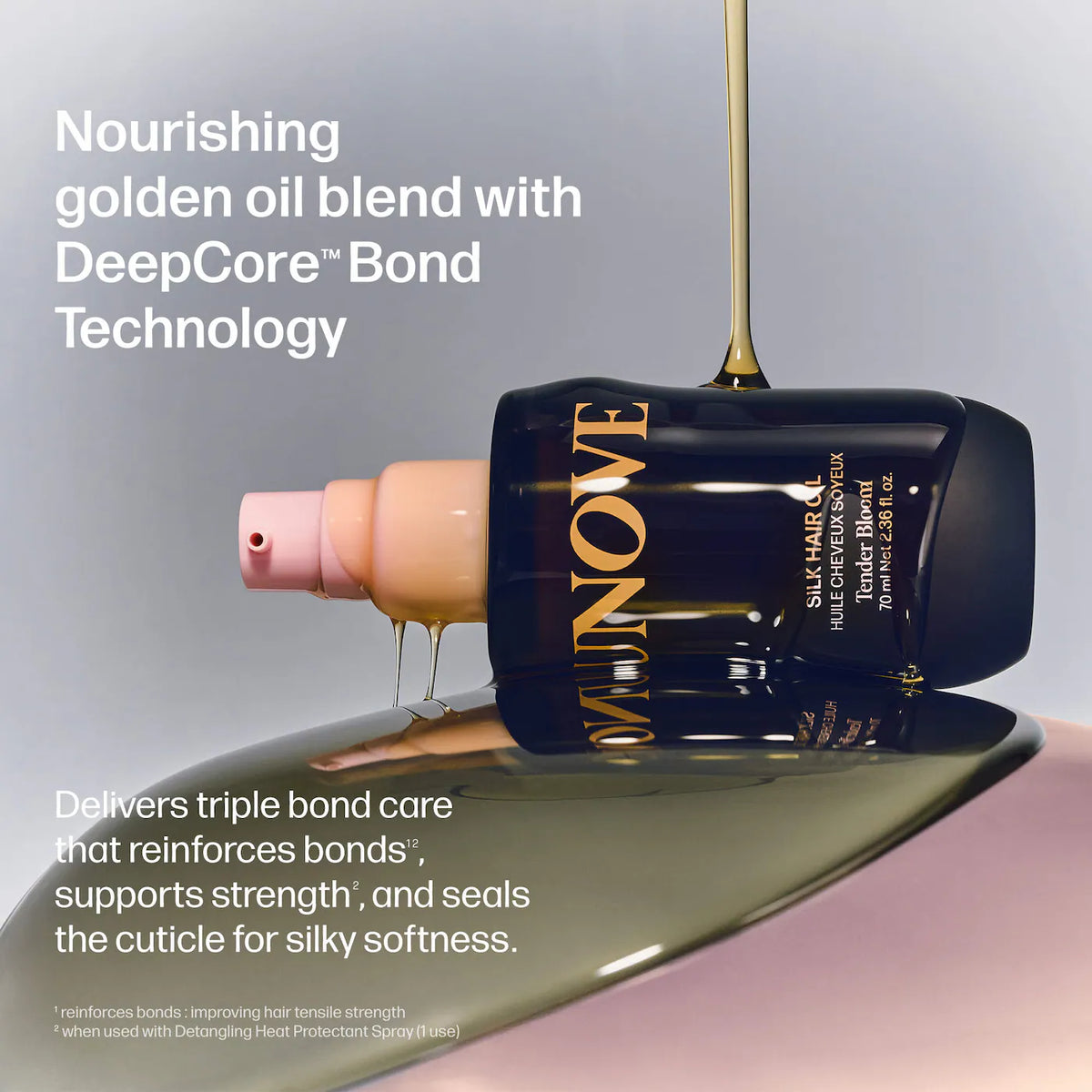 UNOVE Silk Shine Hair Oil for Damaged Hair