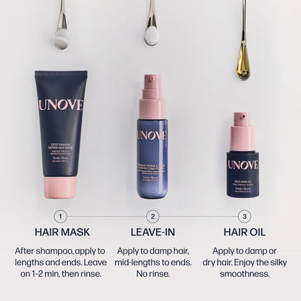 UNOVE  Deep Damage Repair Mini Trio Hair Set