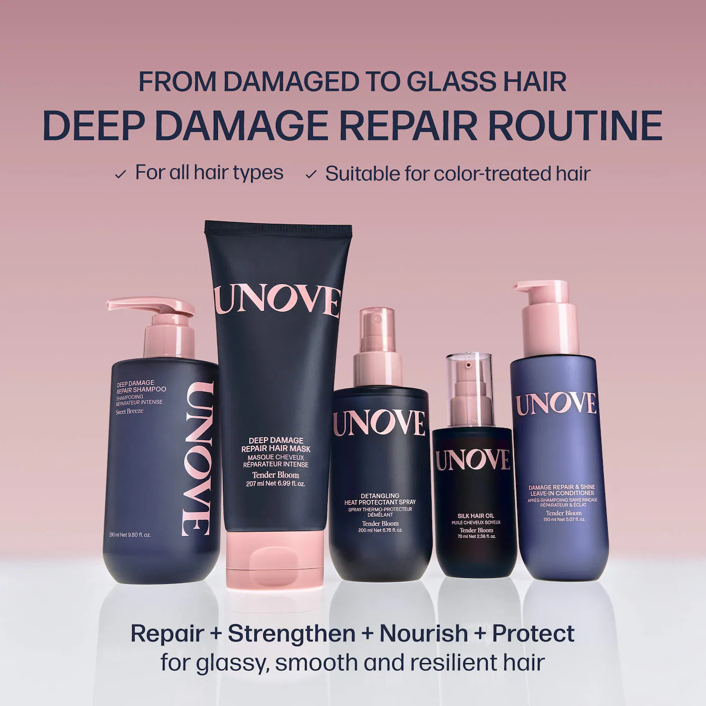 UNOVE  Deep Damage Repair Hydrating Hair Mask 207ml