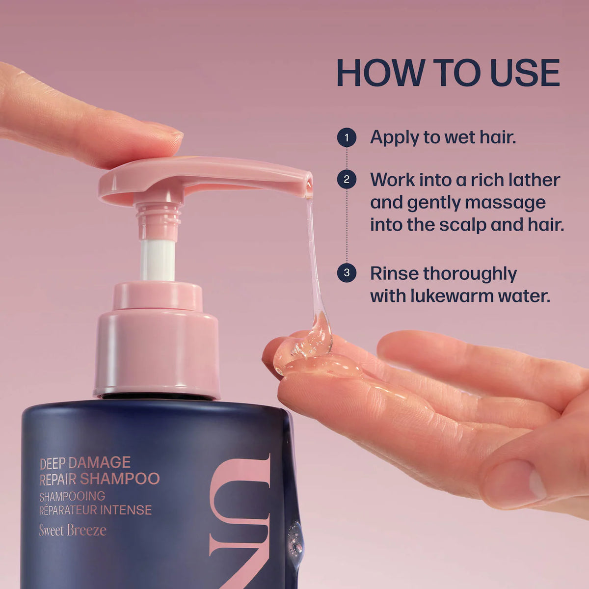UNOVE  Deep Damage Repair Hydrating Shampoo