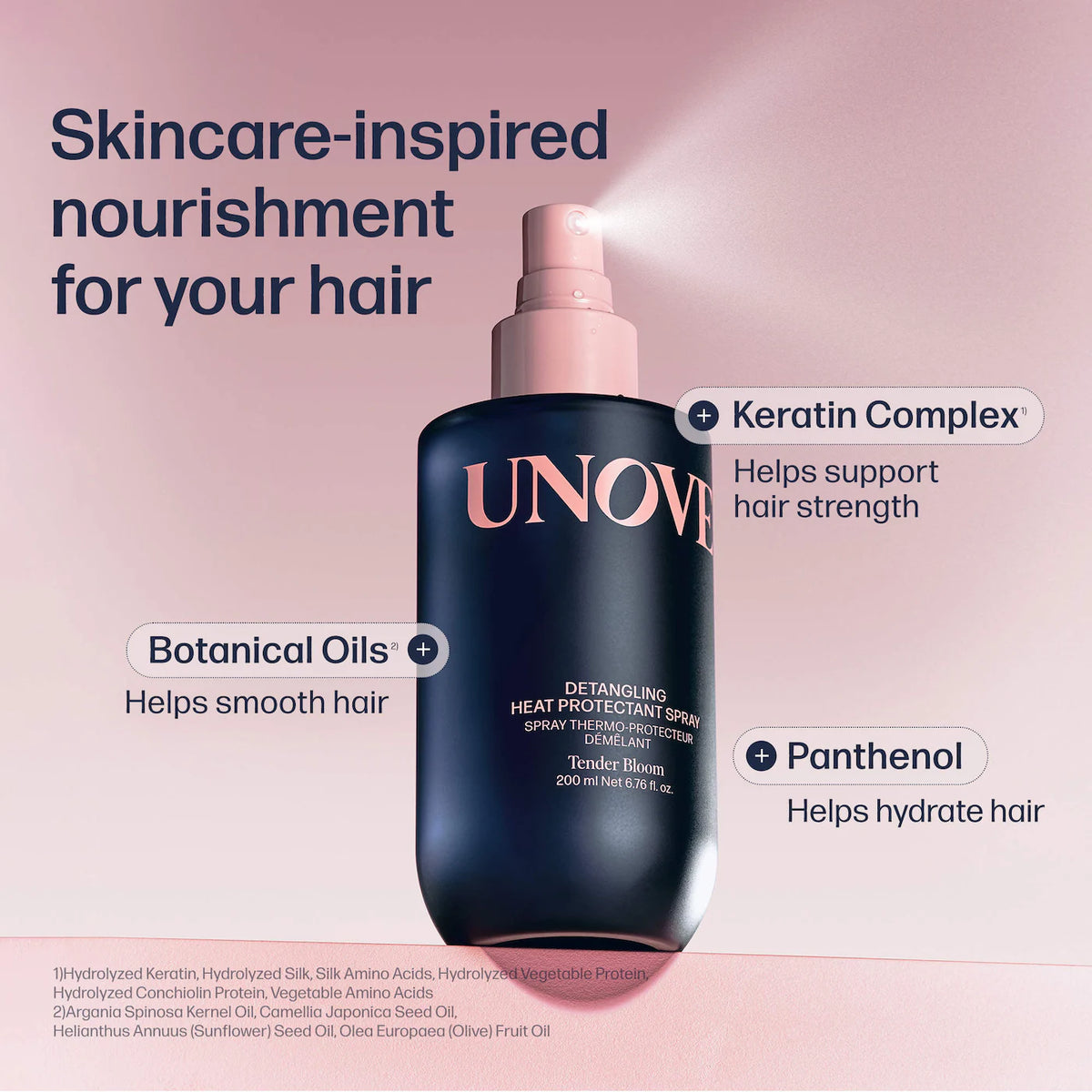UNOVE  Detangling Heat Protectant Spray