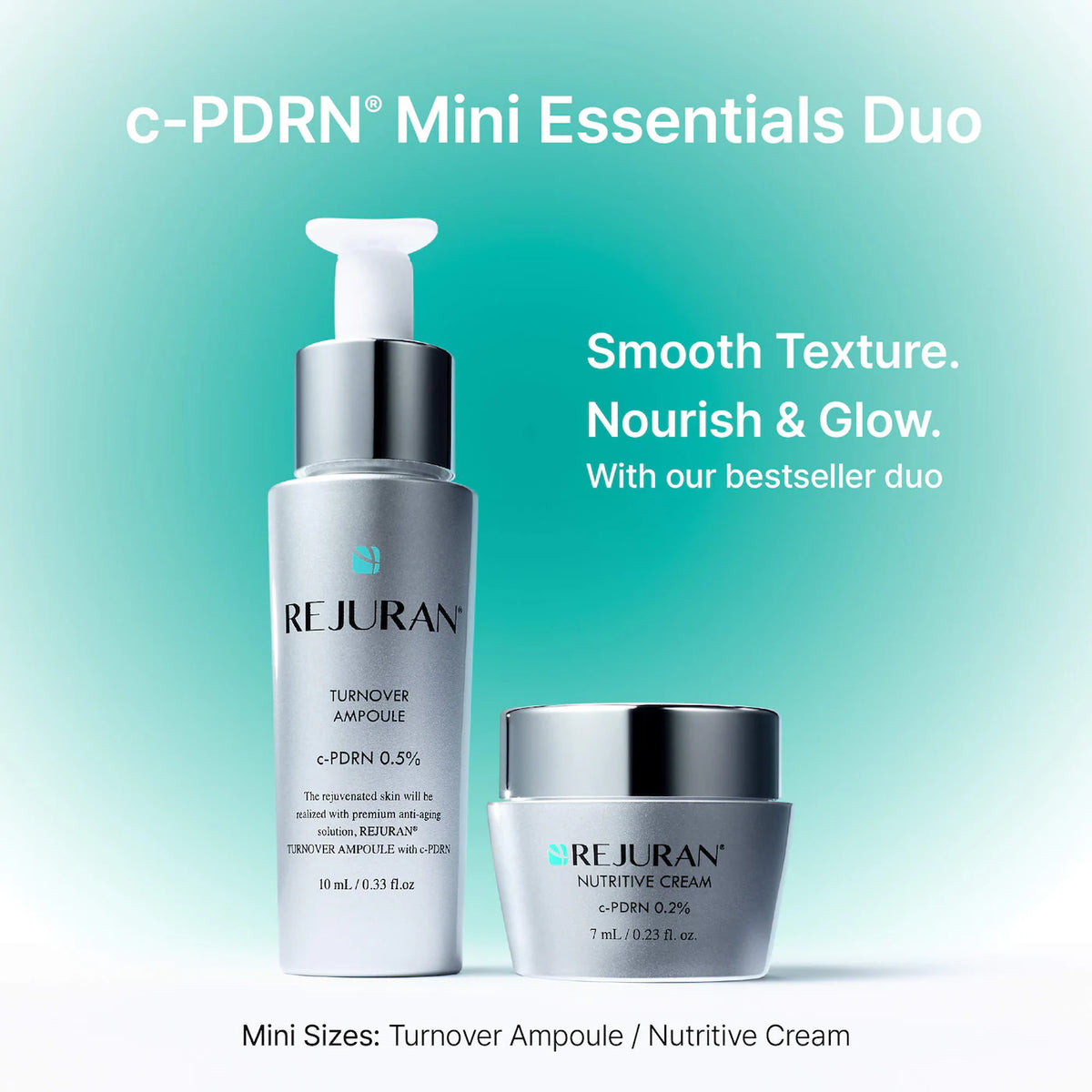 Rejuran  Kit c-PDRN® Mini Essentials Duo: Ampolla y crema hidratante 10ml +7ml