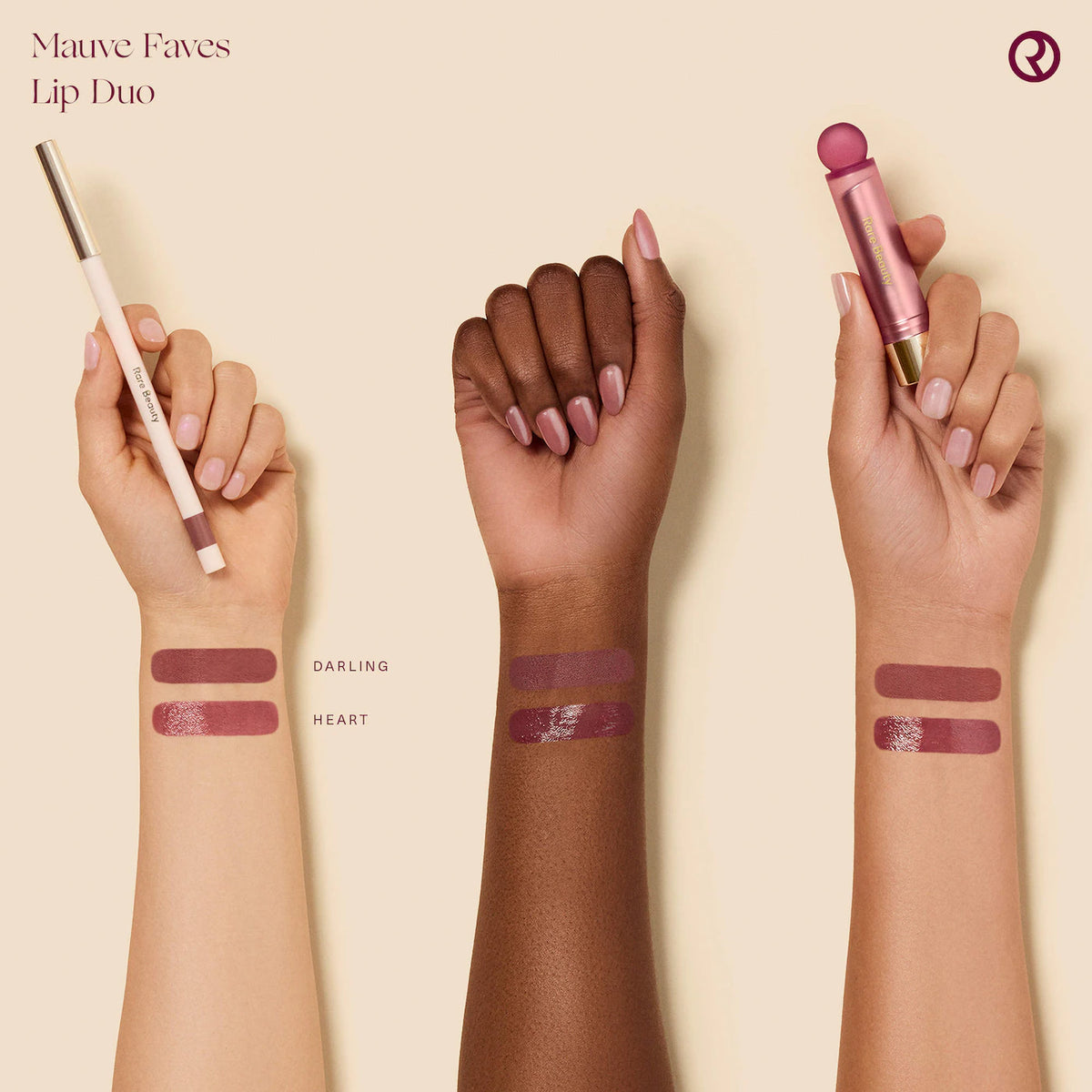 Rare Beauty by Selena Gomez  Mauve Faves Lip Duo Makeup Gift Set