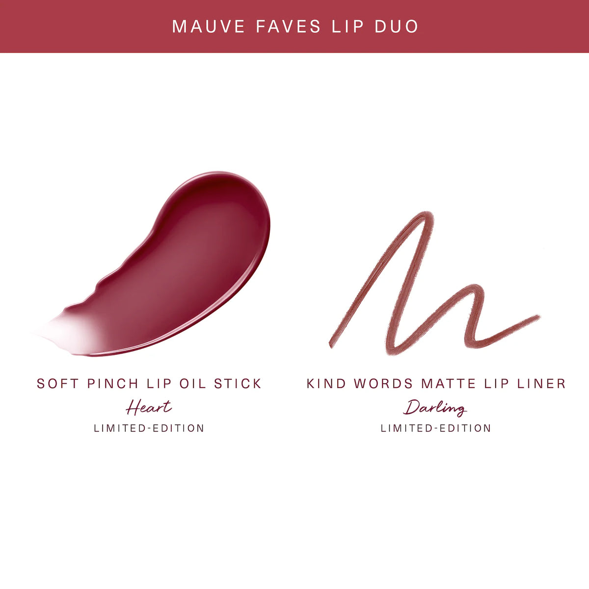 Rare Beauty by Selena Gomez  Mauve Faves Lip Duo Makeup Gift Set