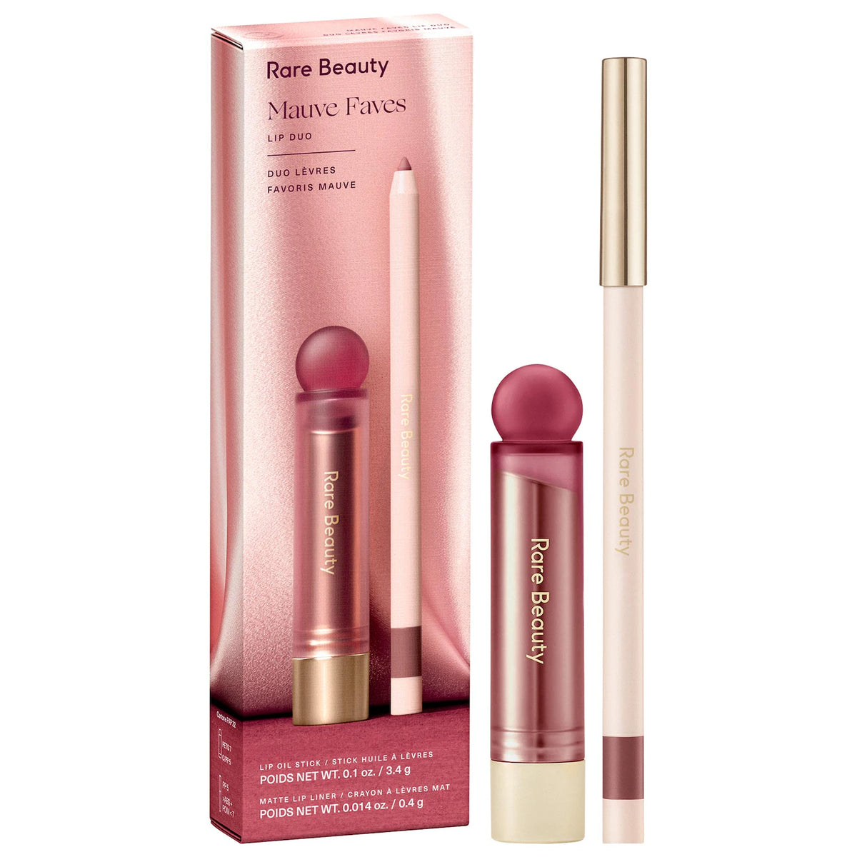 Rare Beauty by Selena Gomez  Mauve Faves Lip Duo Makeup Gift Set