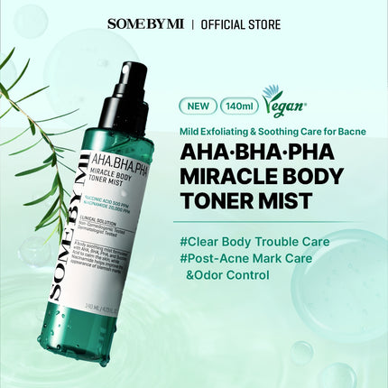 Some by Me AHA, BHA, PHA Miracle Body Toner Mist 140ml