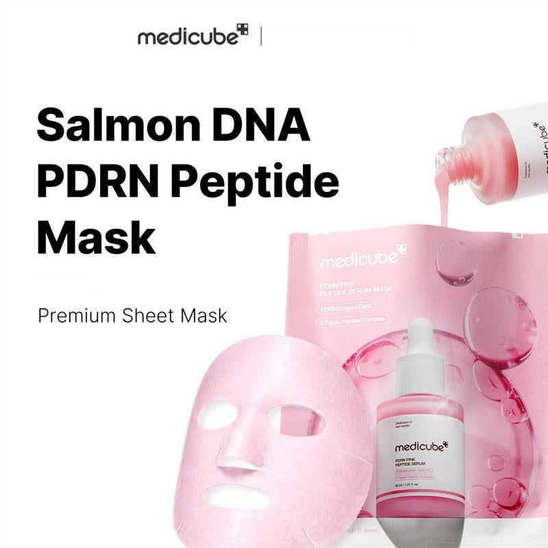 Medicube PDRN Pink Peptide Serum Mask – 1 unidad