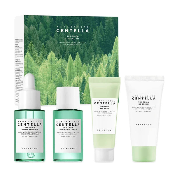 SKIN1004 Madagascar Centella Tea-Trica Travel Kit – Rutina para Piel con Acne