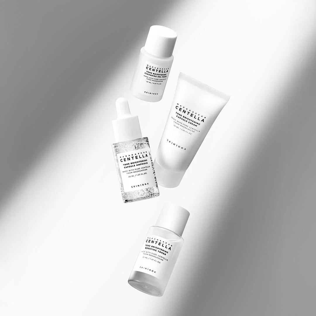 SKIN1004 Madagascar Centella Tone Brightening Travel Kit – Set Iluminador 4 Pasos