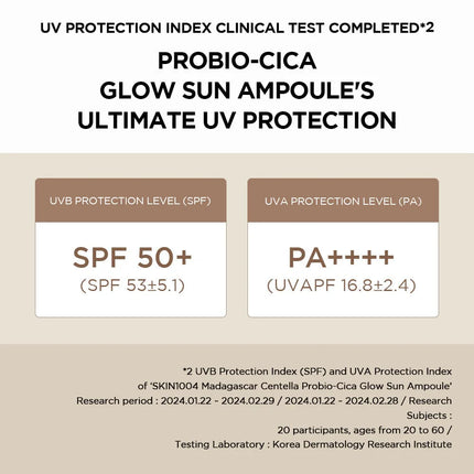 SKIN1004 Centella Probio-Cica Glow Sun Ampoule 50ml