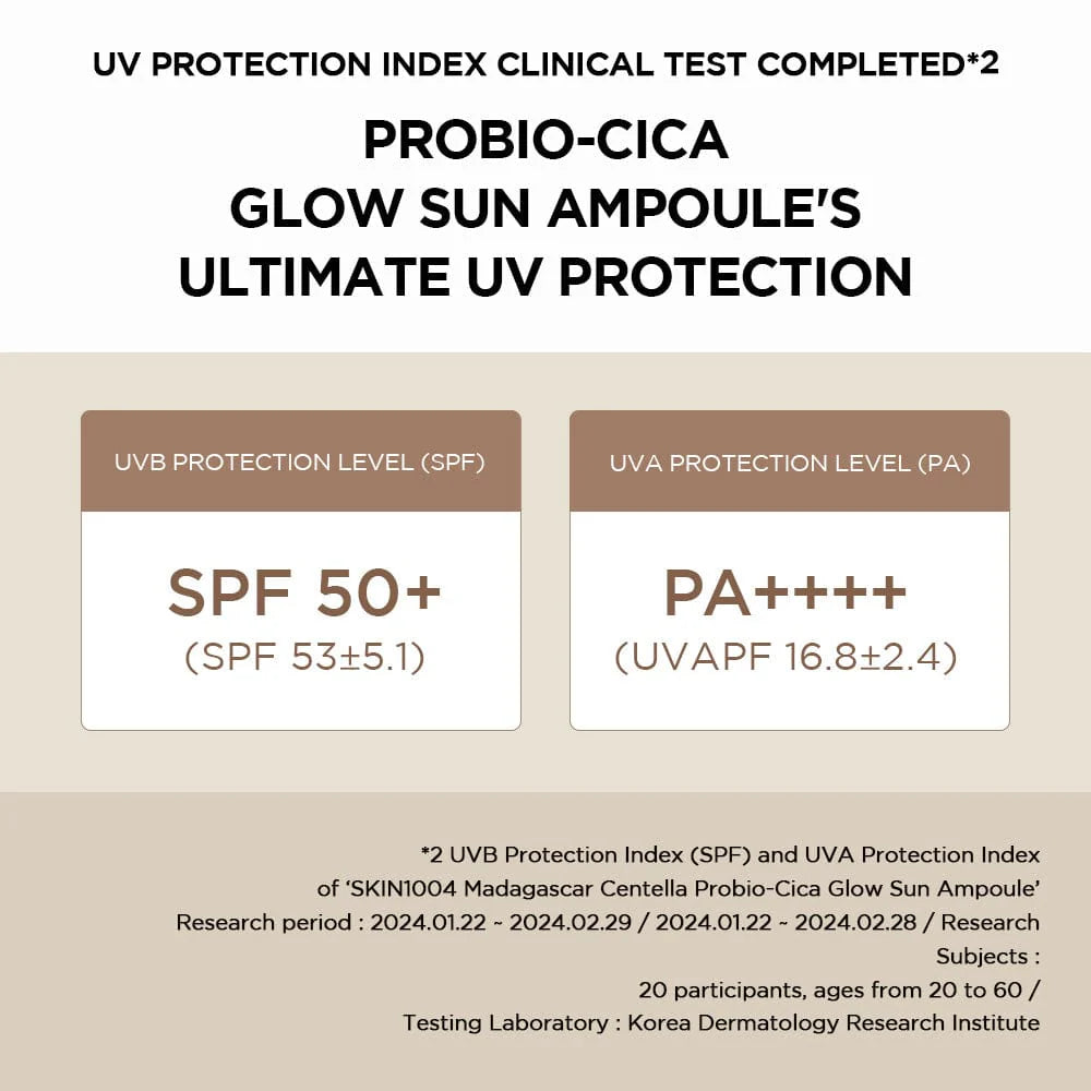 SKIN1004 Centella Probio-Cica Glow Sun Ampoule 50ml