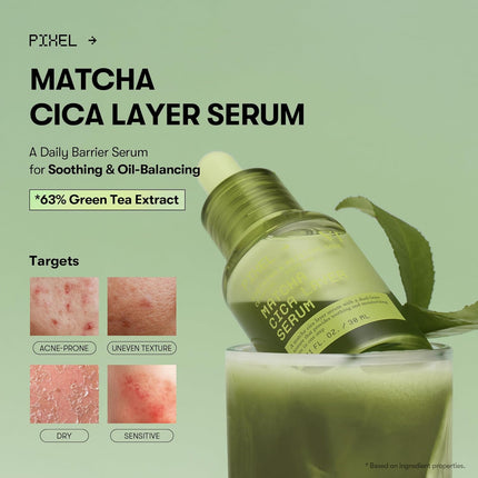 VT COSMETICS Matcha Cica Layer Serum – Sérum Hidratante con Matcha y Centella Asiática 30 ml