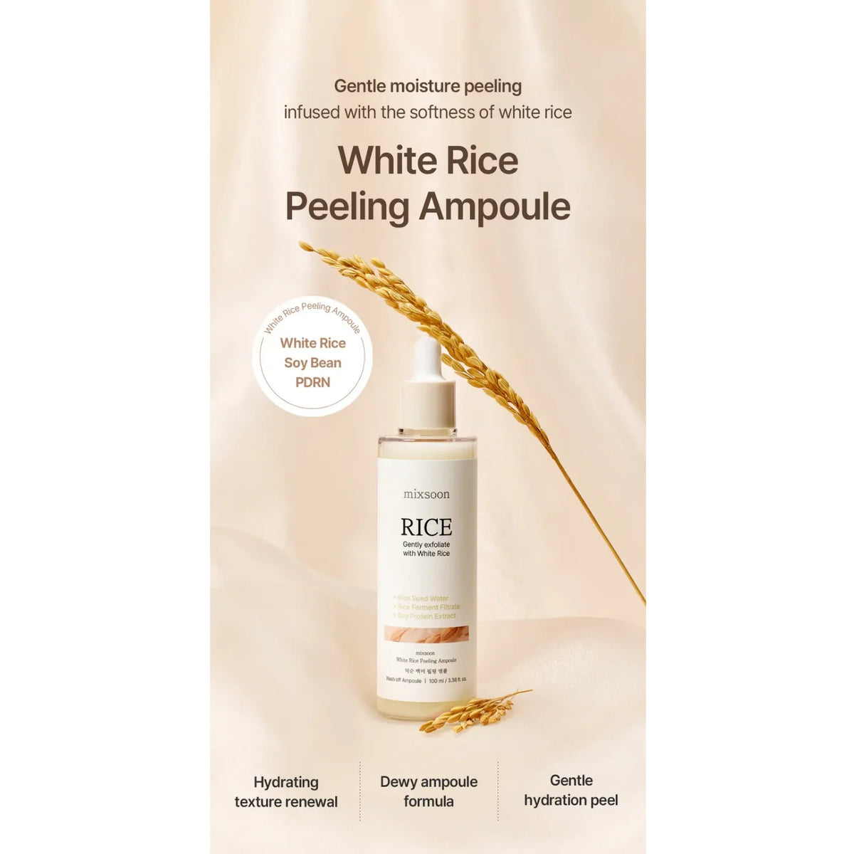 Mixsoon White Rice Peeling Ampoule