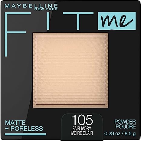 Maquillaje en Polvo Facial Compacto Sin Poros + Fit Me Matte Maybelline