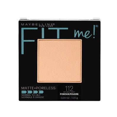 Maquillaje en Polvo Facial Compacto Sin Poros + Fit Me Matte Maybelline